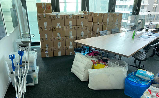 Donations in kind for Ukraine (Photo)